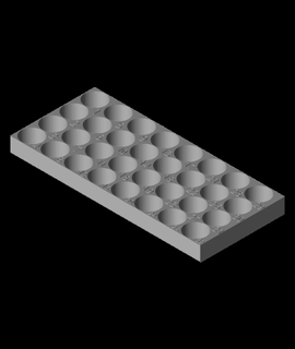 pyxis fiala organizzatore 3x2 cubo v3stl 3d print model - Mito3D