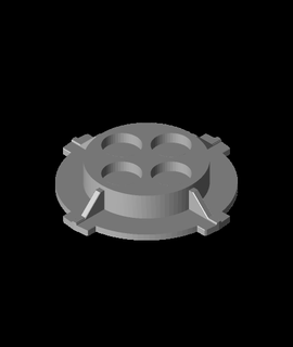quad serratura magnete montare logica scintillante 3d print model - Mito3D