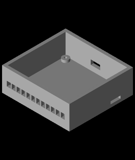 quad relay enclosure azega 3d print model - Mito3D