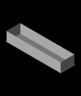 quarter block nestable box v1 3d print model - Mito3D