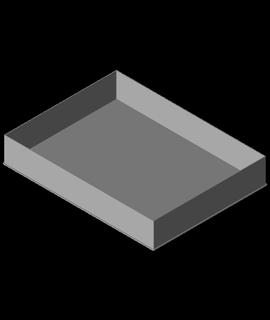 quarters block nestable box 3d print model - Mito3D