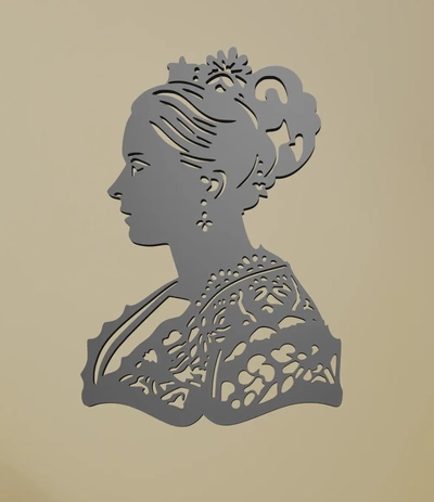 queen victoria single piece artwork - 3d by ri0m0 on thangs 3d print model - Mito3D