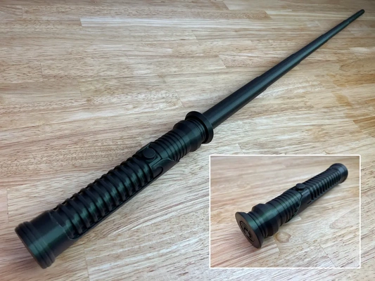 qui gon's print-in-place lightsaber - 3d by printingworld on thangs arts & entertainment movies 3d print model - Mito3D