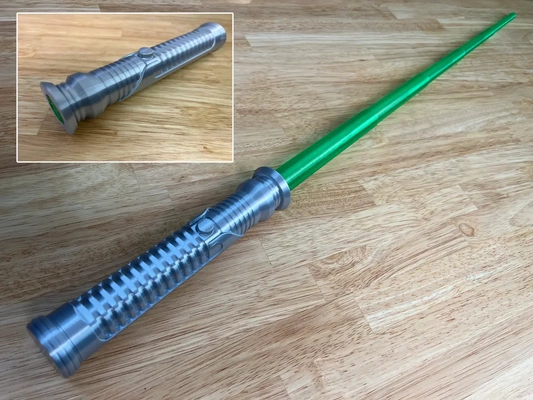 qui gon's replaceable blade lightsaber - 3d by printingworld on thangs 3d print model - Mito3D