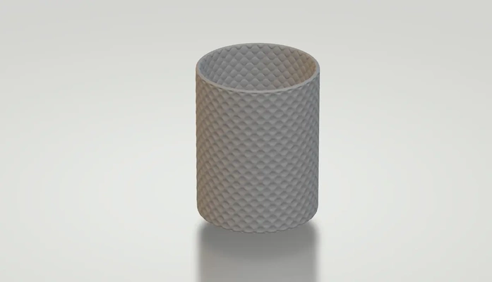 quilted vase - 3d by dalek mechanic on thangs 3d print model - Mito3D