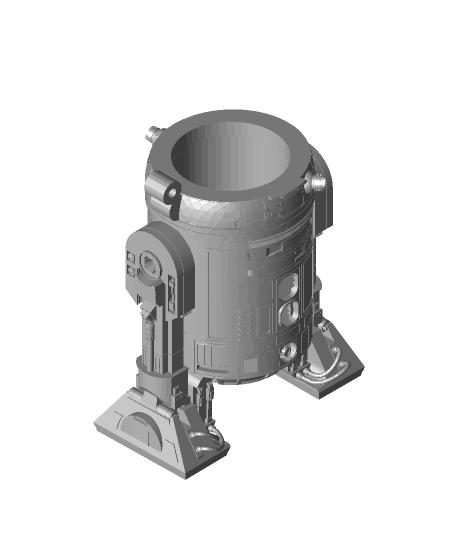 r2drink2 r2d2 Stein Fincan 3d model teşekkürler 3D print model - Mito3D