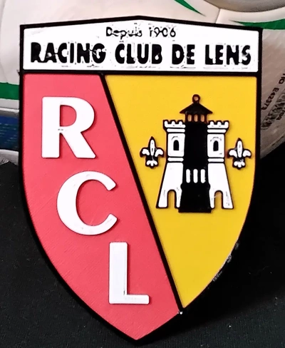 racing club de lens rc coaster or plaque - 3d by daddywazzy thecreator on thangs 3d print model - Mito3D