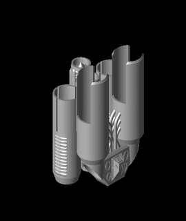 racing spaceship detachable engines 3d model thangs 3d print model - Mito3D