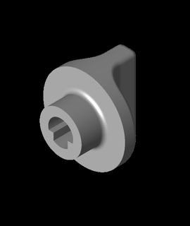 radio knob 1 4 shaft 3d print model - Mito3D