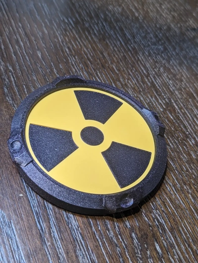 radioactive coaster - 3d by rwbdesigns on thangs 3d print model - Mito3D