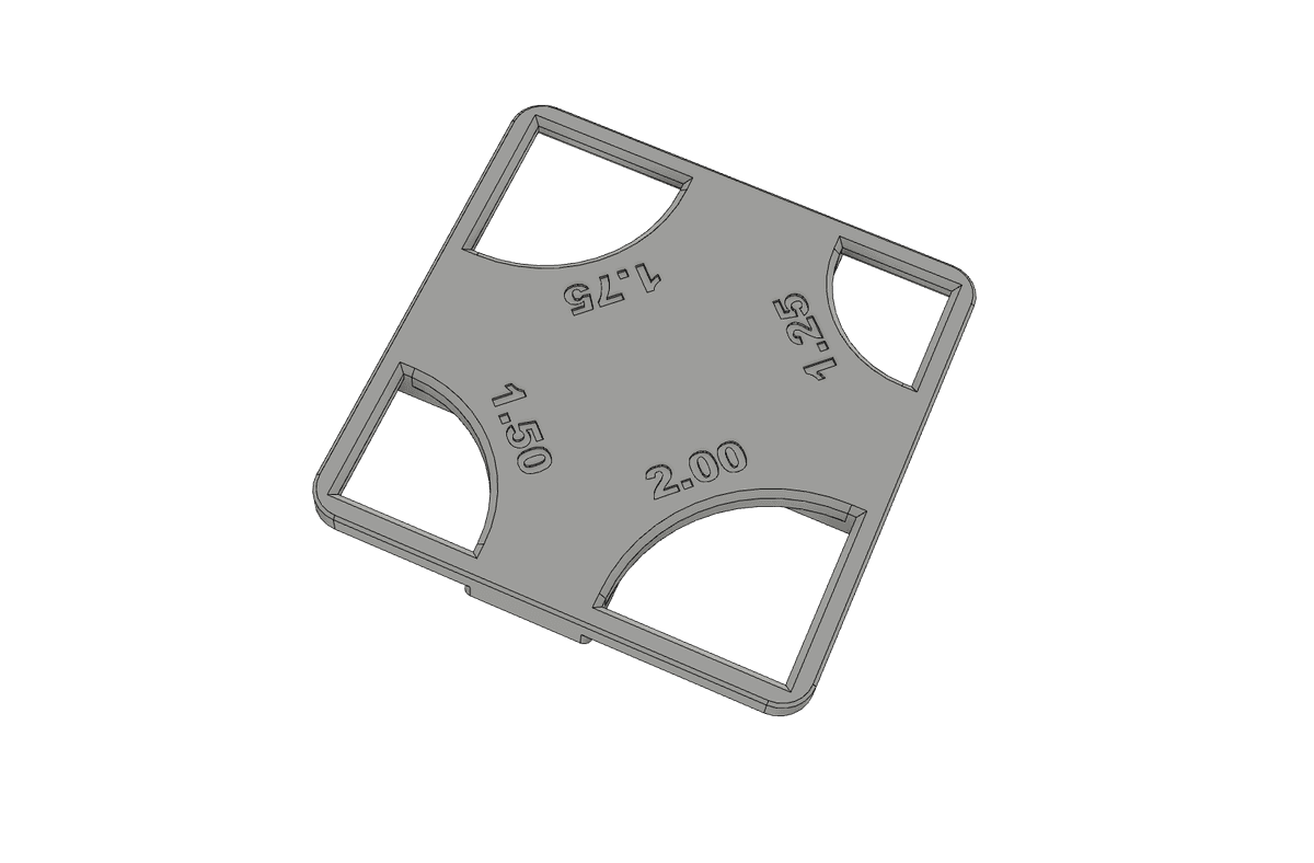 yarıçap şablon büyük Dükkan millet 3D print model - Mito3D