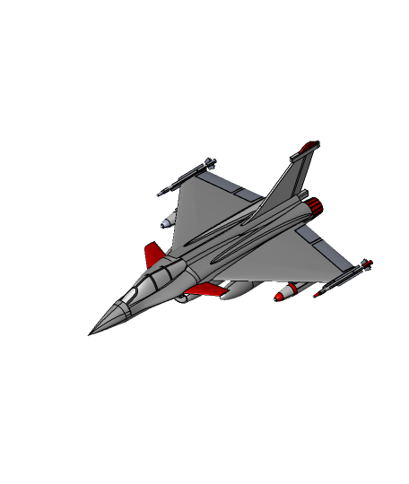 rafale 3d modèle 3ddesigner 3D print model - Mito3D