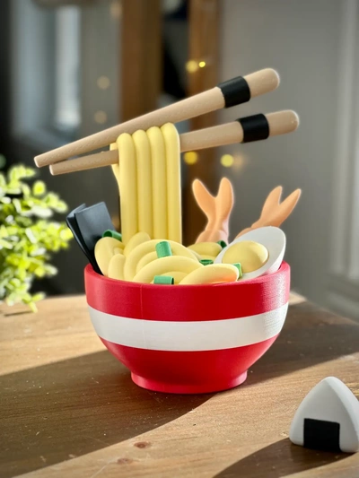 ramen noodle bowl secret tray - 3d by holoprops on thangs 3d print model - Mito3D