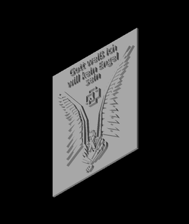 Rammstein fl gel Engel plaque Hommes 3d print model - Mito3D