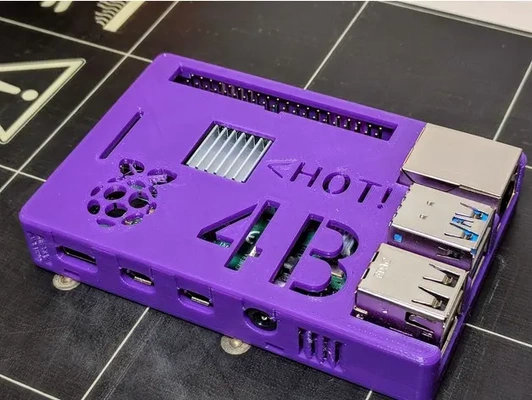 raspberry pi 4 b profile case zip tie mountable - 3d by johnu on thangs 3d print model - Mito3D