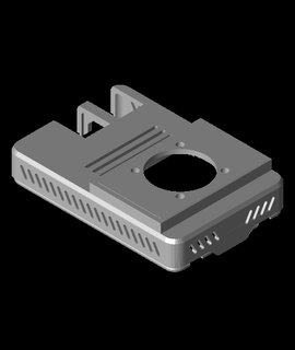 frambuesa pi impresora carril caso funda 3d modelo gracias 3d print model - Mito3D