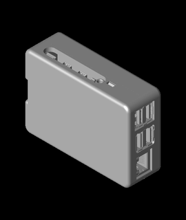 raspberrypi model 4 snap-fit case 3d thangs 3d print model - Mito3D