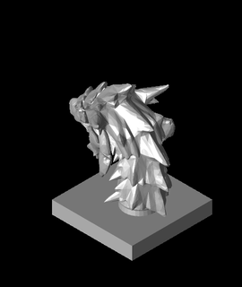 rathalos head figure 3d model xcrismonp thangs 3d print model - Mito3D