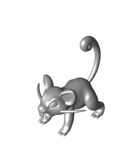 Rattata Pokémon 3d Modell danke 3D print model - Mito3D