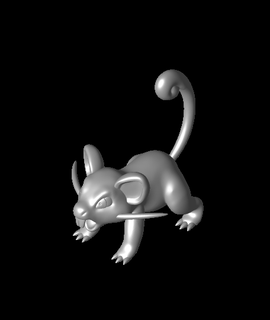 rattata pokemon 3d print model - Mito3D