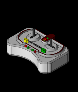 rc remoto controlador impreso nis 3d print model - Mito3D