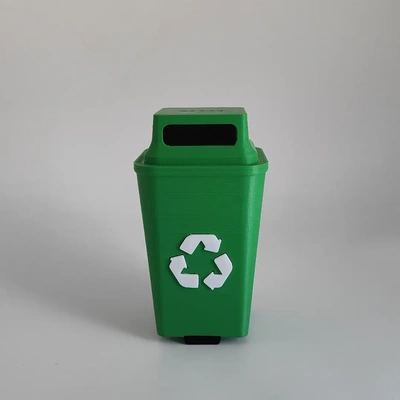 recycle bin salt & pepper - 3d by sparks3dit on thangs shaker container saltshaker peppershaker kitchen 3d print model - Mito3D