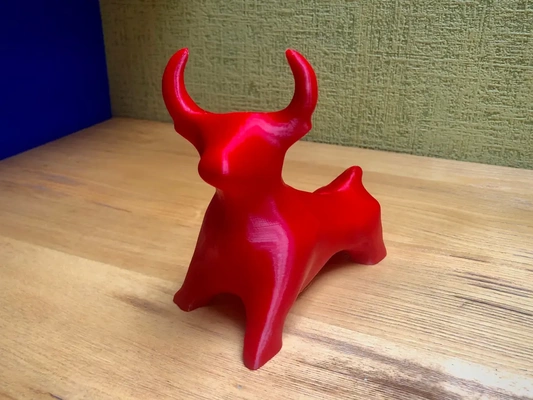 rosso toro 3d by osso on grazie ornamento decorazione 3d print model - Mito3D