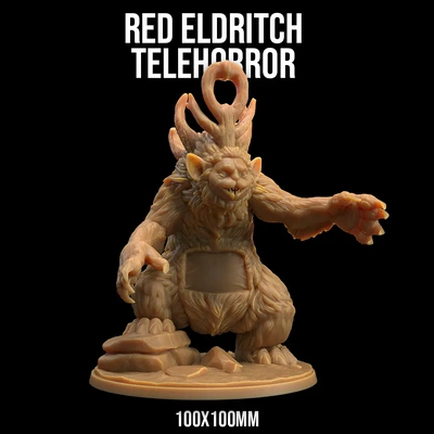 red eldtritch telehorror - 3d by dragon trappers lodge on thangs automotive tire lighting 3d print model - Mito3D
