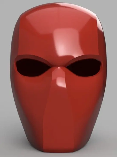 red hood helmet batman - 3d by villainous prop shop on thangs 3d print model - Mito3D