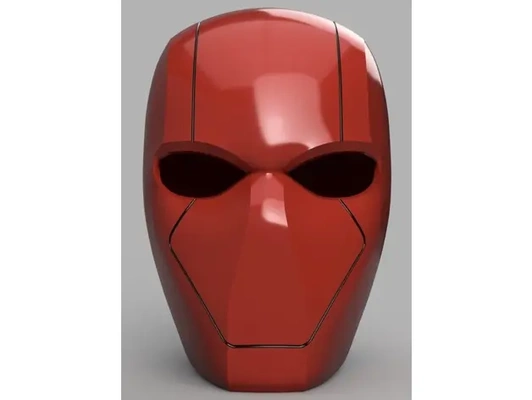 red hood helmet batman details - 3d by villainous prop shop on thangs 3d print model - Mito3D