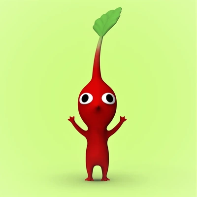 rouge pikmin 3d by chelscct chelseycreatesthings vidéo jeux amusement facile mignonne gamins 3d print model - Mito3D