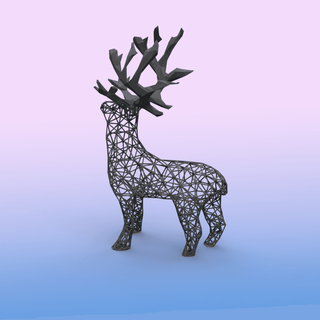 reindeer - officeat 3d print model - Mito3D