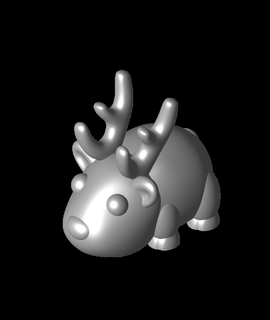 reindeer built bot Animals 3d print model - Mito3D
