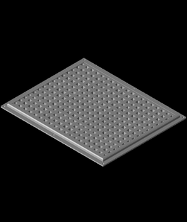 rinforzata griglia generale scopo casa giardino 3d print model - Mito3D