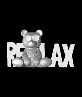 relax teddy designer 3d print model - Mito3D