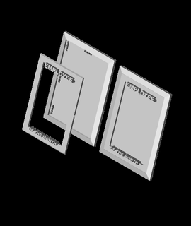 remix 5x7 picture frame templatestl 3d print model - Mito3D
