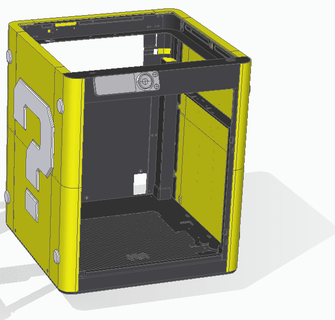 remix bambu laboratoire p1p Cadre thème cube bambucontest j1mmy 3d print model - Mito3D