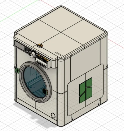 remix bambu lab p1p thangsbambucontest washing machine - 3d by lmi on thangs 3d print model - Mito3D