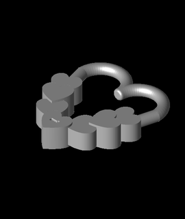 remix blank love locks remixing 3d print model - Mito3D