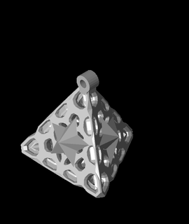 remix géométrie porte clés étoile passe temps Jeux 3d print model - Mito3D