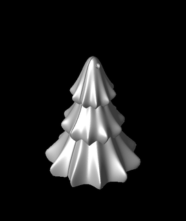 remixare incernierato Natale albero Stampa 3d print model - Mito3D