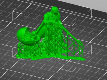 Remix Mandalorianer Baby Yoda Baum unterstützt cnlson 3d print model - Mito3D