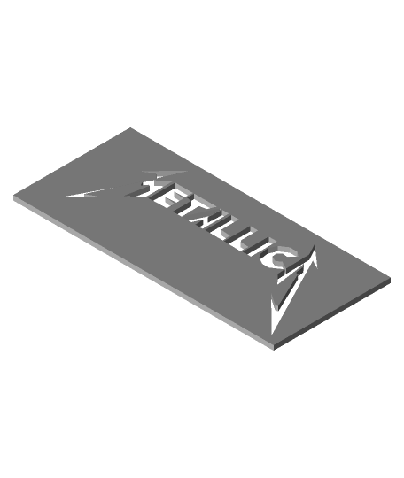 remixar Metallica chaveiro dogtag orelha 3D print model - Mito3D