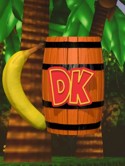 remix of blank can cup returns donkey kong banana barrell - 3d by codey123321 on thangs 3d print model - Mito3D