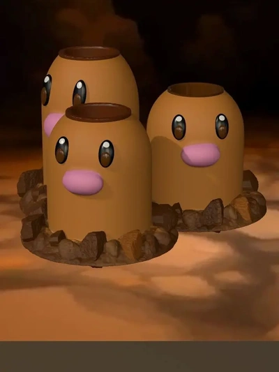 remix of blank can cup returns dugtrio pokemon - 3d by codey123321 on thangs 3d print model - Mito3D
