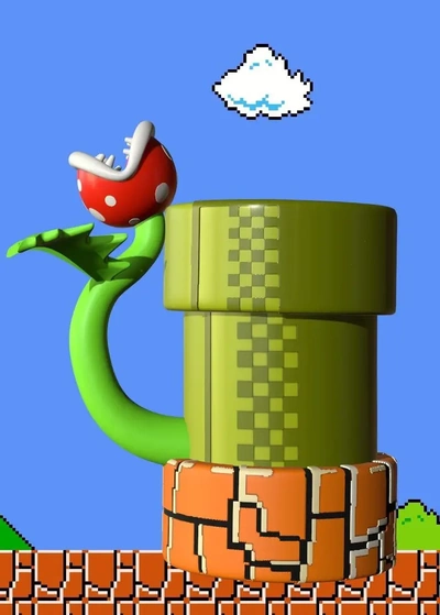 remix of blank can cup returns piranha plant mario pipe - 3d by codey123321 on thangs 3d print model - Mito3D