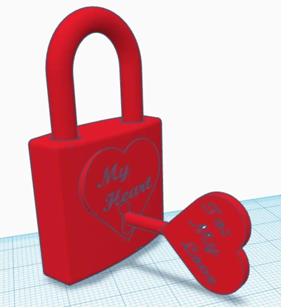 remix of blank love locks remixing givaway - 3d by jex7 on thangs remixable chain link vase valentine valentines gift lock stl stls lock&key 3d print model - Mito3D