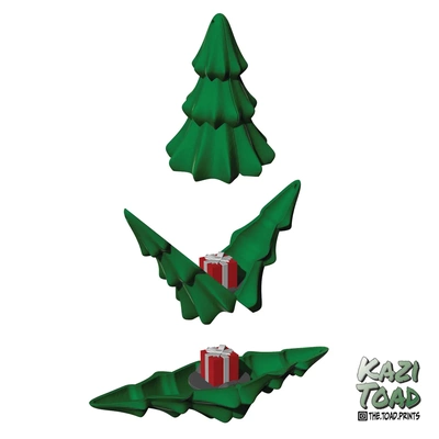 remix of hinged christmas tree print in place stl - 3d by kazi toad on thangs people & society religion belief plant hobbies leisure special occasions holidays seasonal events water 3d print model - Mito3D