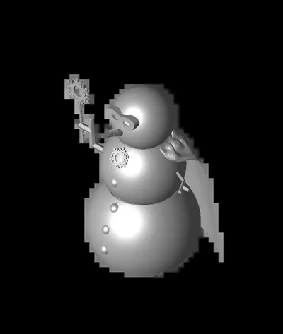 remix of planetary snowman superhero - 3d by leonking on thangs 3d print model - Mito3D