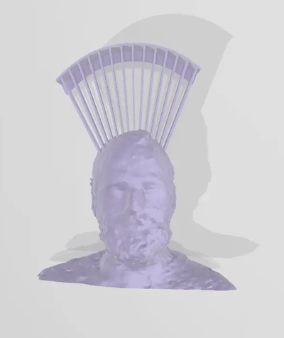 remix of zack's head w man bun - 3d by 3dag on thangs 3d print model - Mito3D